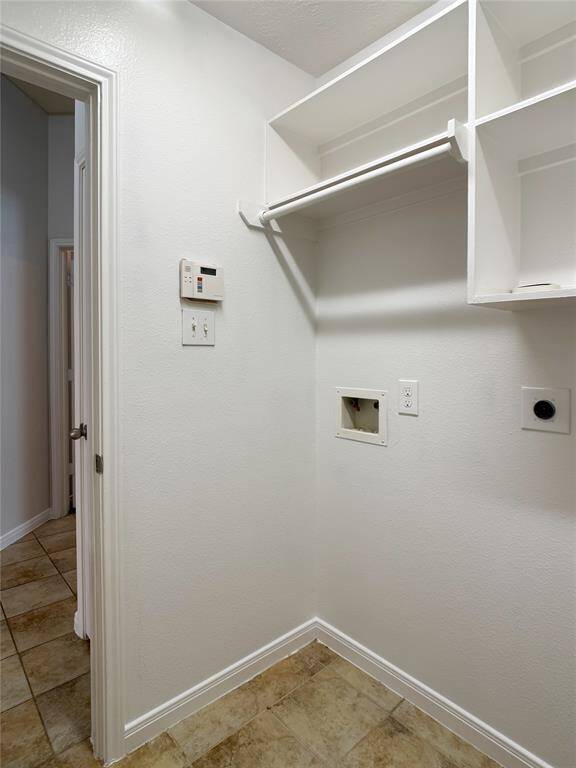 hanging rod & shelves, alarm keypad