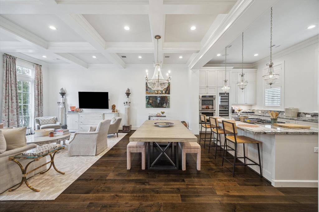 The open-concept living, kitchen and dining area are great for entertaining.