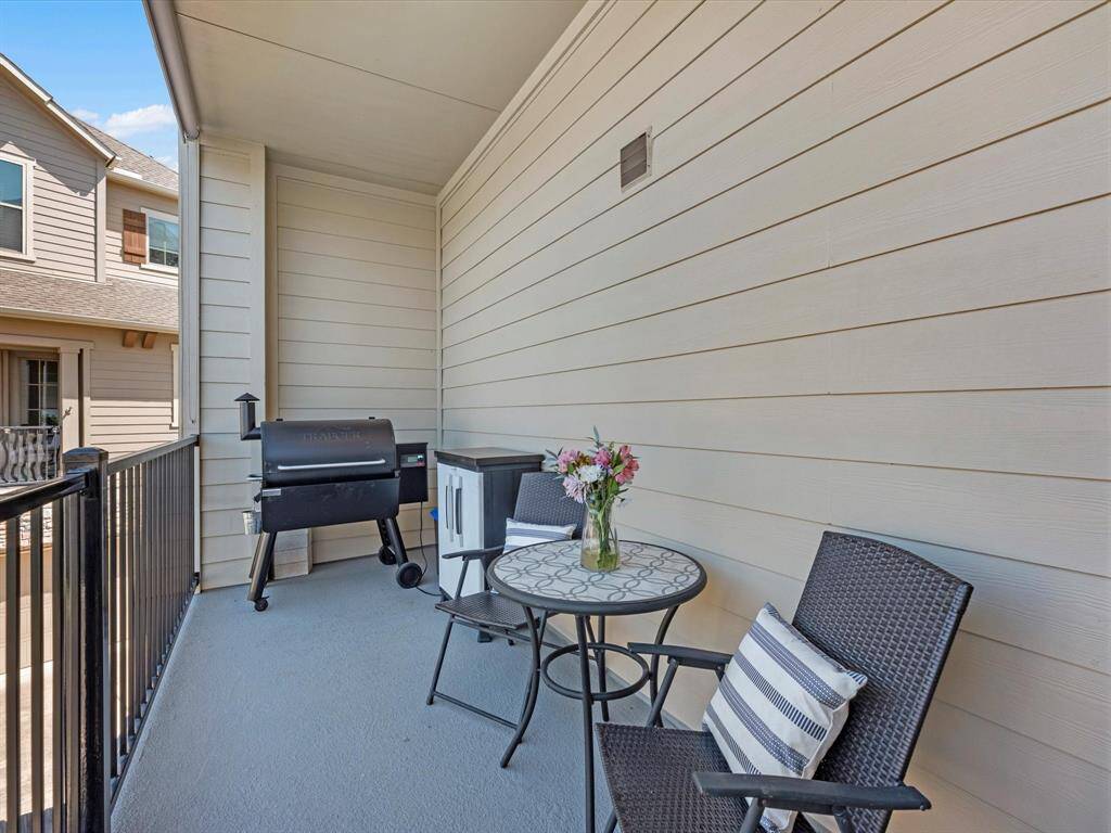 Back Balcony off the kitchen.