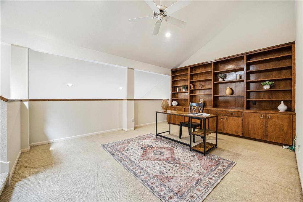 LOFT/HOME OFFICE.  What a beautiful office space which benefits from the wonderful natural light of the first floor living space.