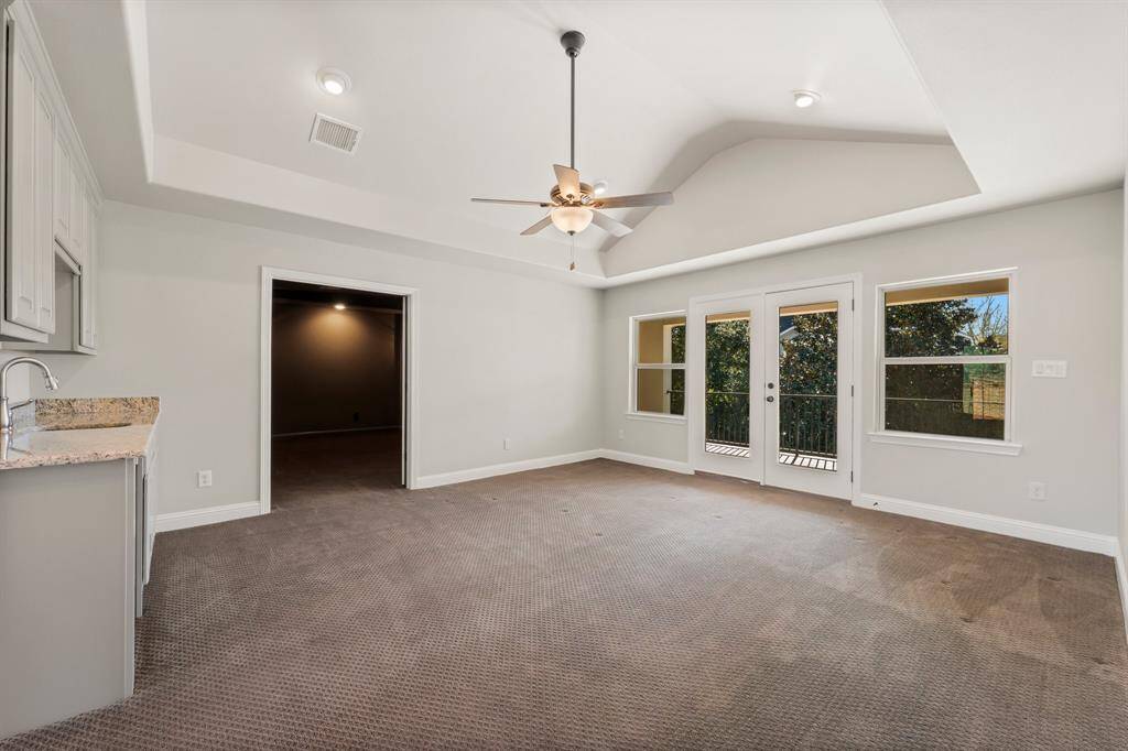 Upstairs Gameroom with balcony access.