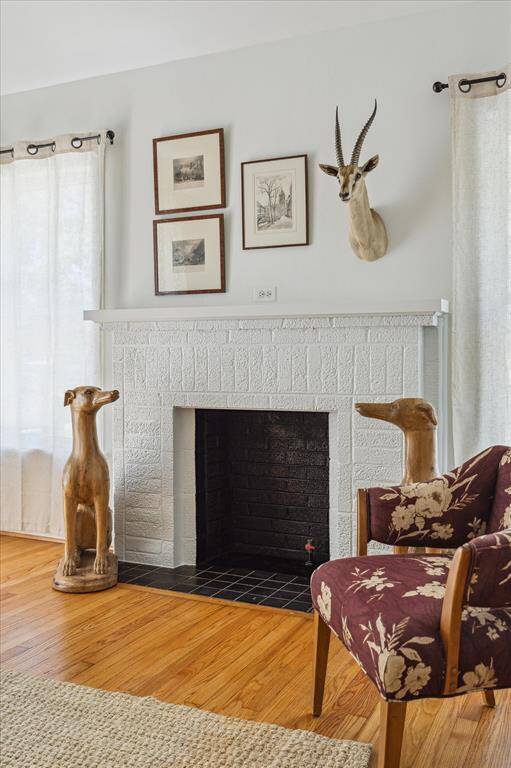 Mock  fireplace.