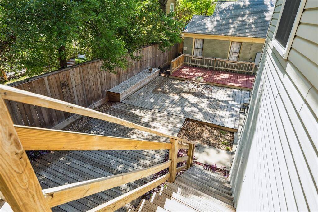 View of the yard from the guest apartment