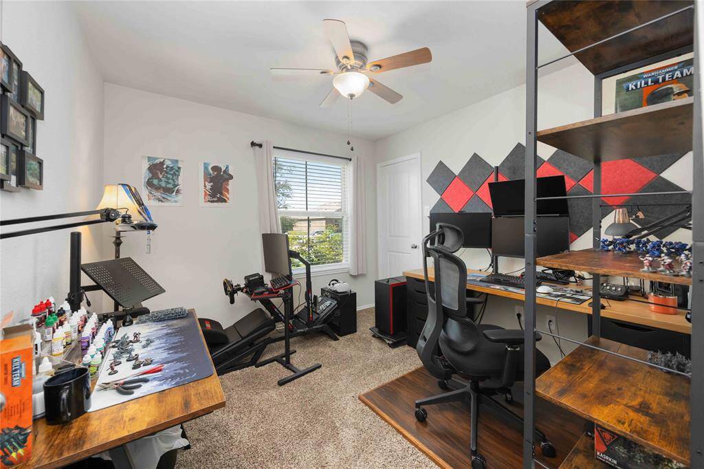 Bedroom 3 features an ideal space that can serve as a cozy bedroom, fun game room, or private study.