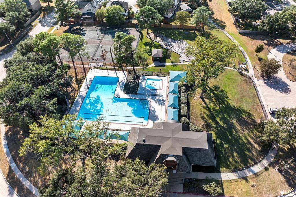 Drone Pool Tennis Courts