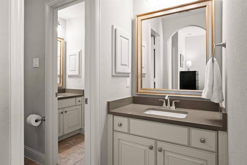 Two of the bedrooms share a thoughtfully designed Jack-and-Jill bathroom.