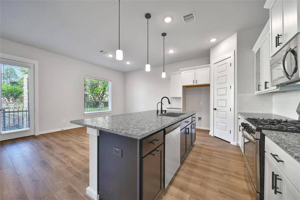 View of kitchen.