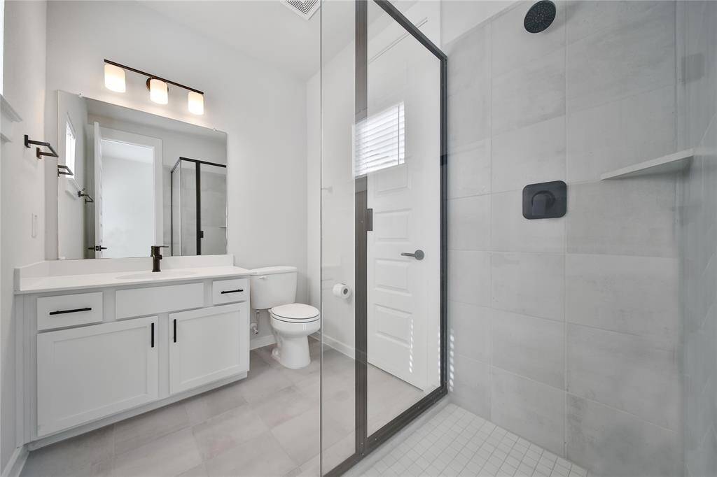 View of secondary bathroom #1.
