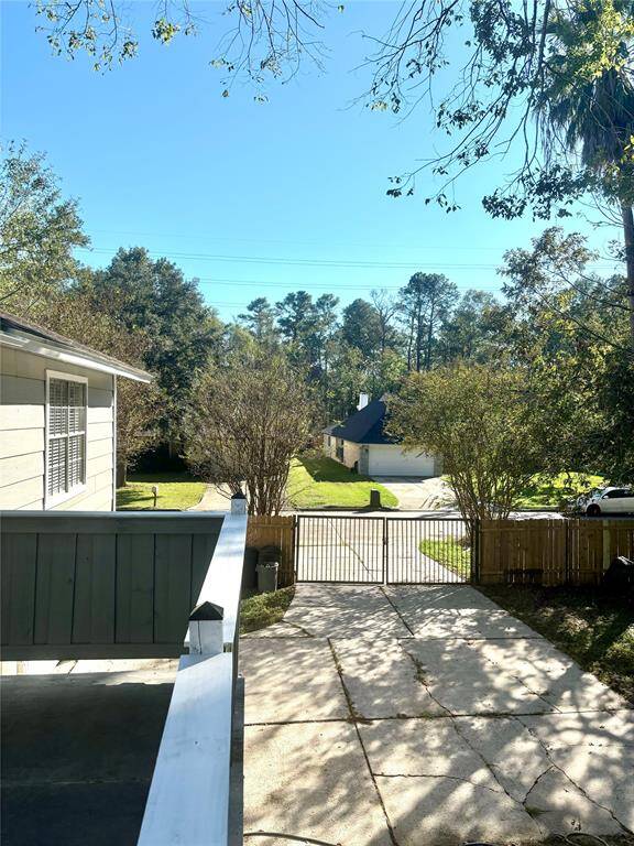 Gated driveway and backyard