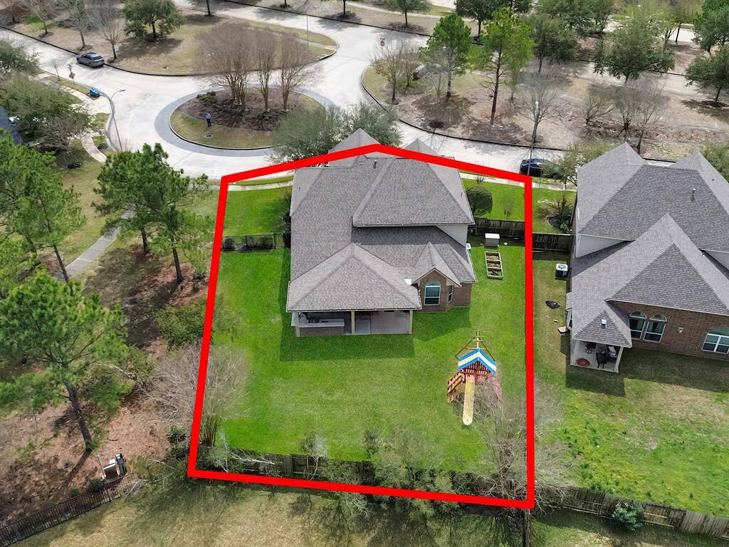 Aerial view of the home!