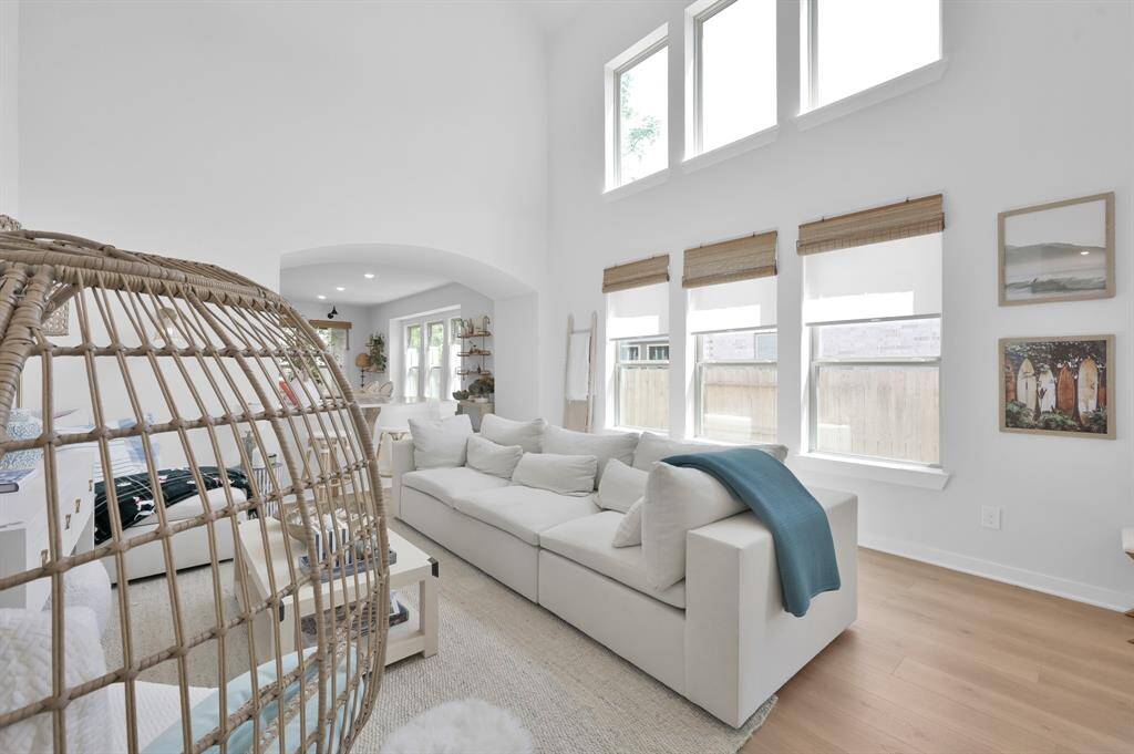 Custom blinds and an amazing amount of natural light!