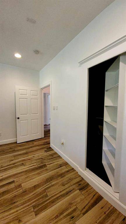 Secret closet & storage in master bedroom