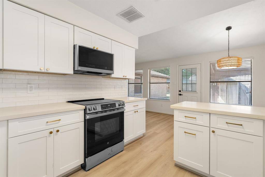 Completely remodeled kitchen.