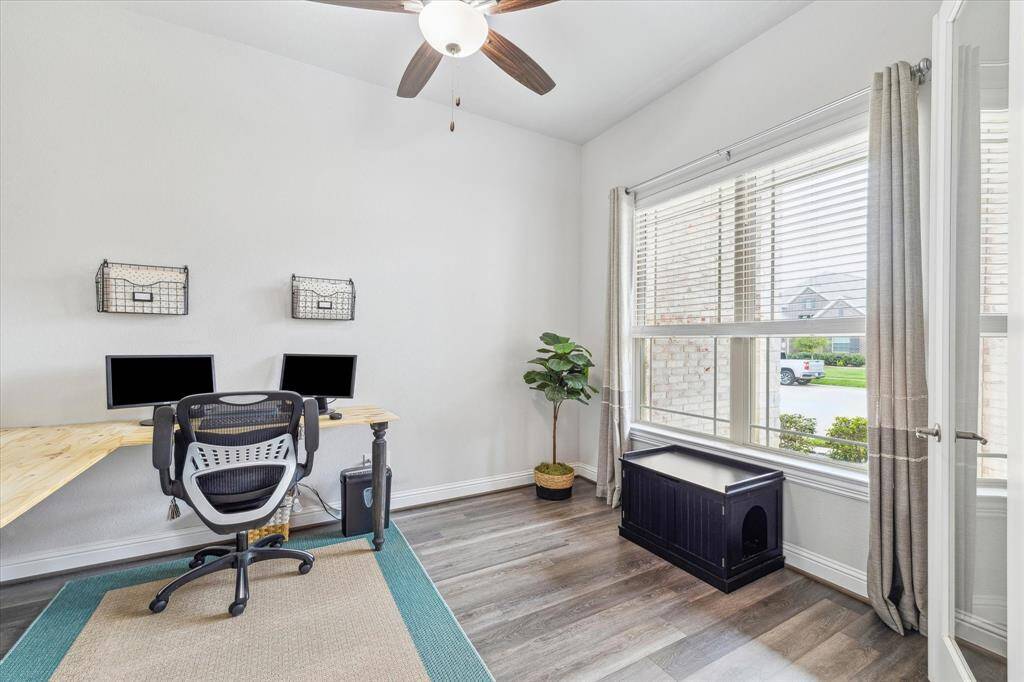 Study - off the entryway with french doors.