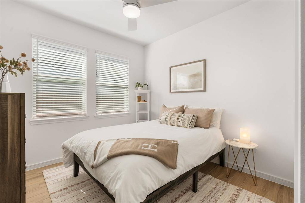 Inviting guest suite with a private bath and cozy living area.