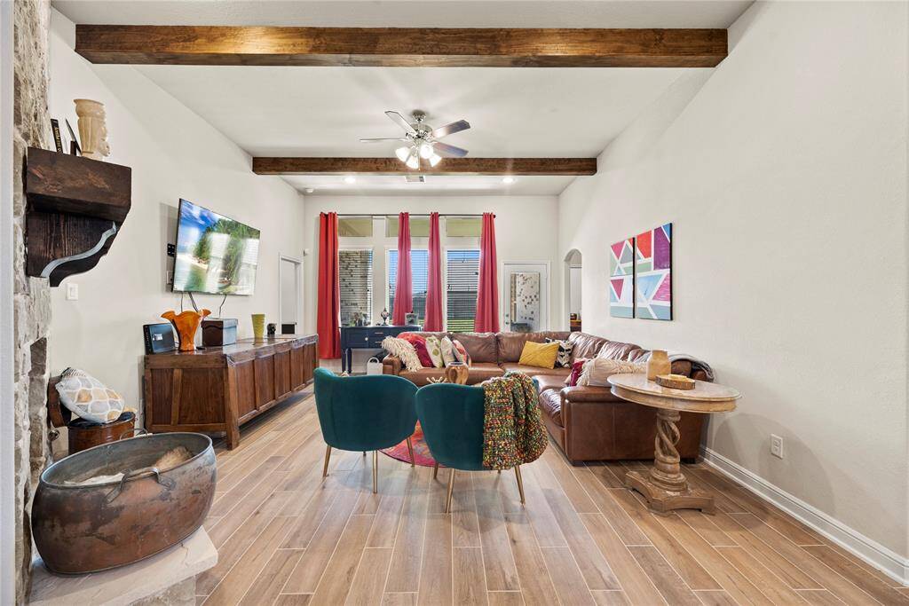 Living room/open concept to Kitchen