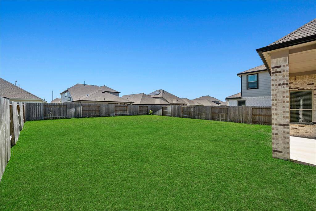 Oversized backyard