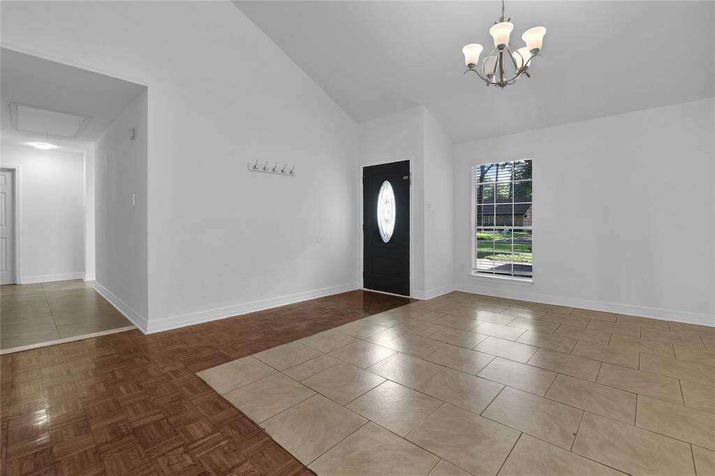 Entry and formal dining room