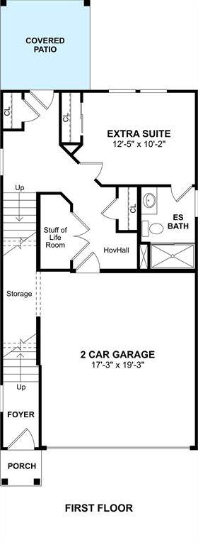 The Ridgewood floor plan by K. Hovnanian Homes. 1st Floor shown. *Prices, plans, dimensions, features, specifications, materials, and availability of homes or communities are subject to change without notice or obligation.