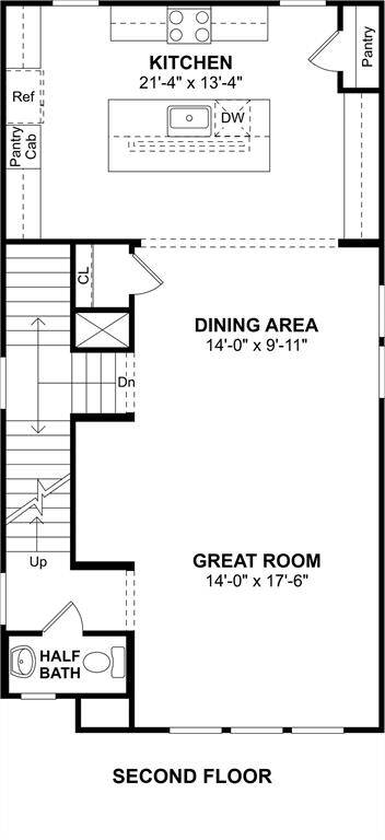 The Ridgewood floor plan by K. Hovnanian Homes. 2nd Floor shown. *Prices, plans, dimensions, features, specifications, materials, and availability of homes or communities are subject to change without notice or obligation.