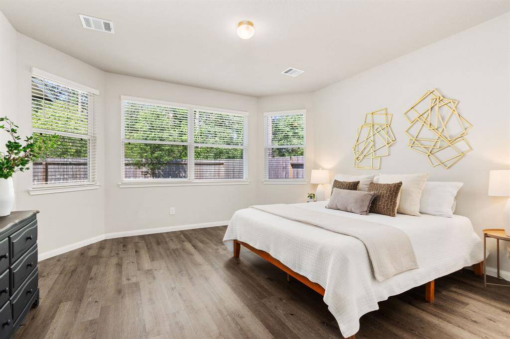Bonus bump out added with wall of windows in this Primary Bedroom!