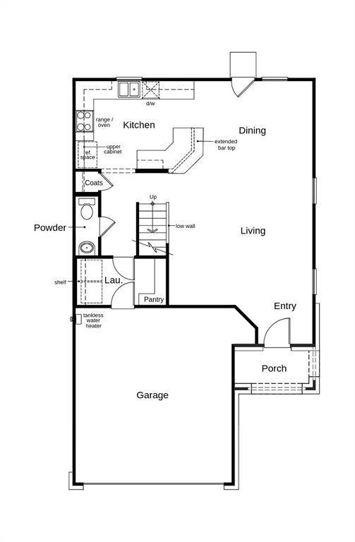 This floor plan features 3 bedrooms, 2 full baths, 1 half bath and over 1,900 square feet of living space.