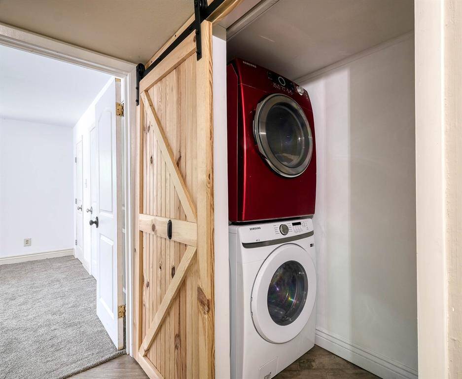 Laundry easily accessible from the bedrooms!