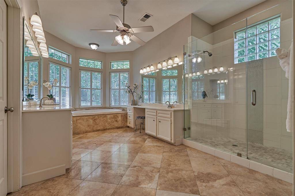 Luxurious, spa-like bathroom with every appointment you could want and need!
