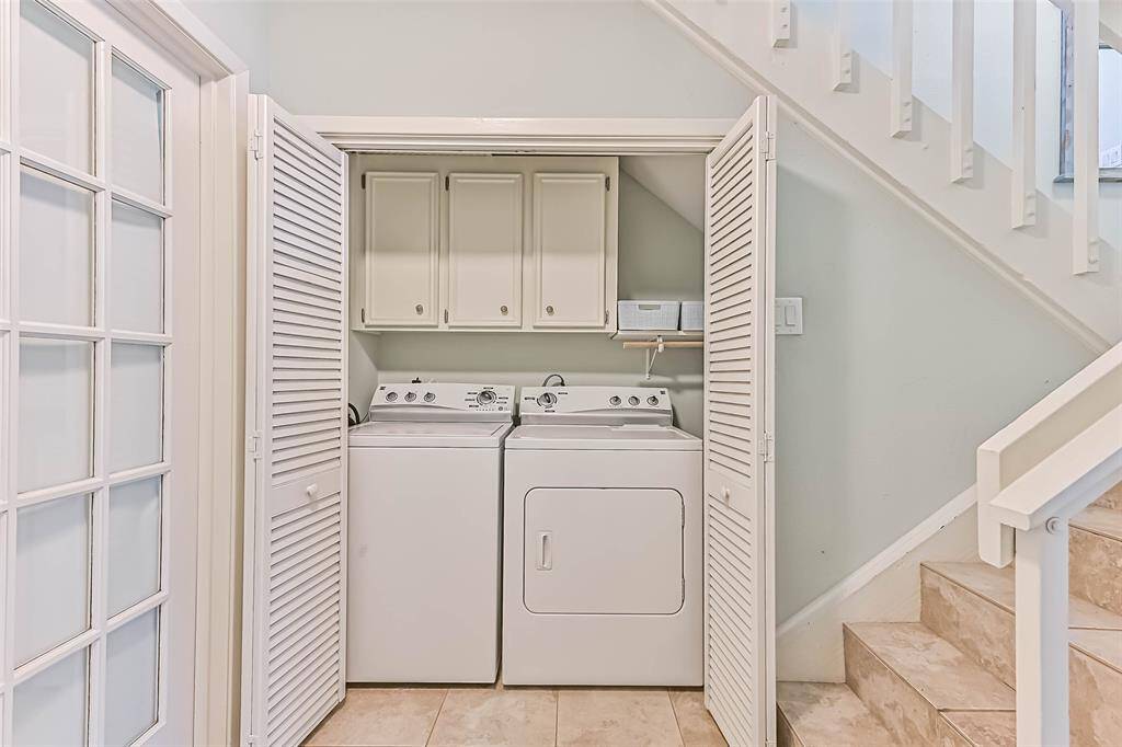 Convenient laundry area