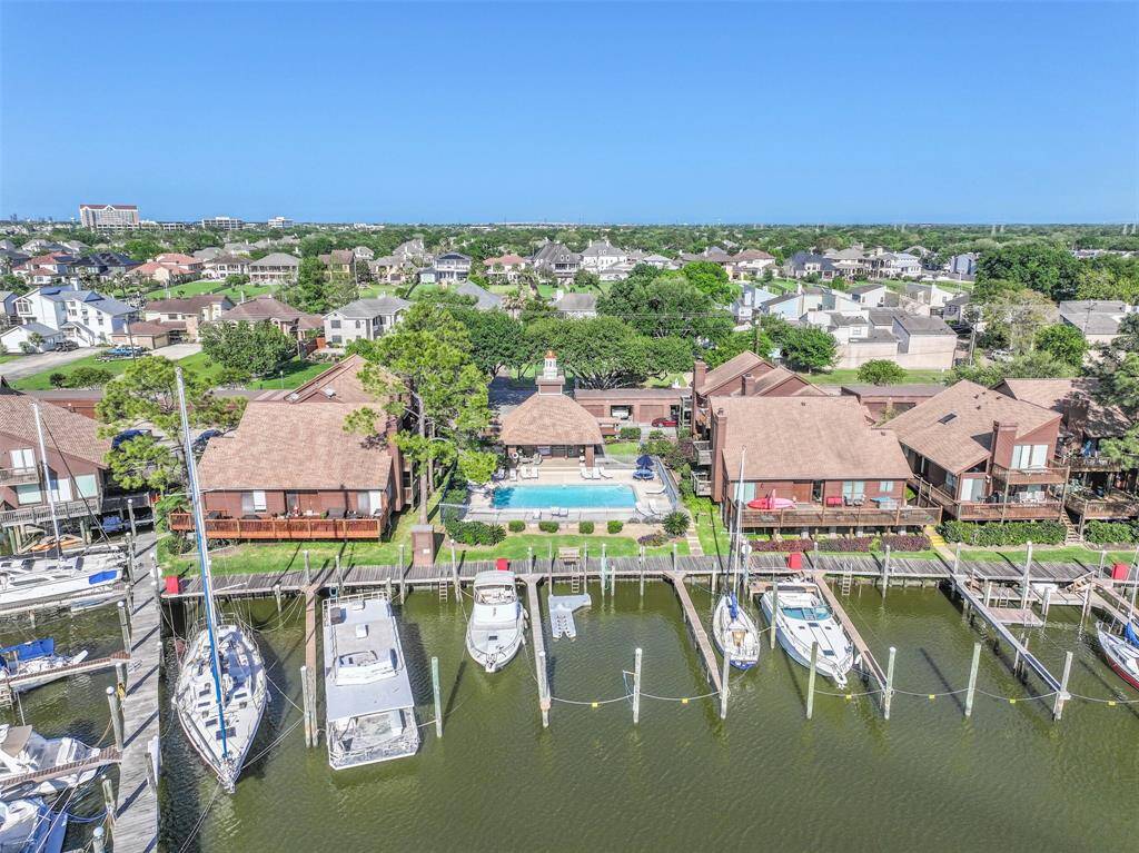 One of two private waterfront pools