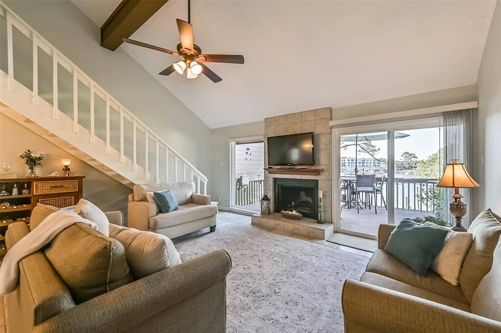Large living space with water views!