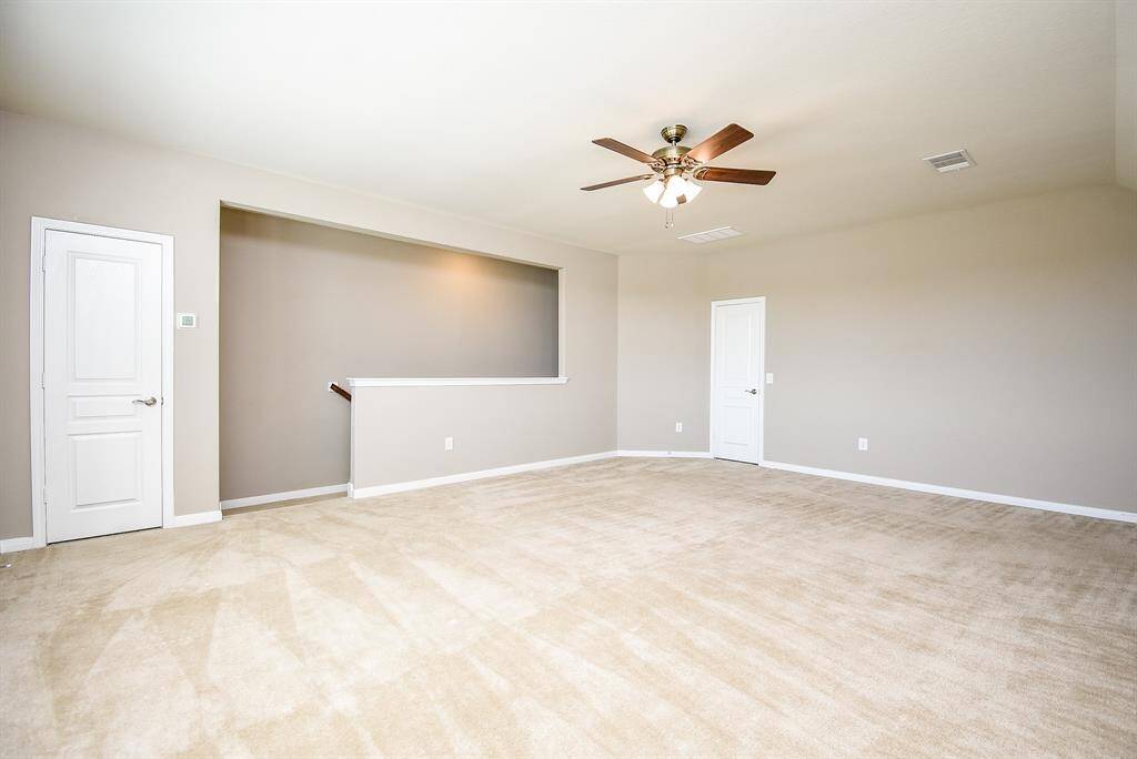 The door to the right spans the length of the room. Huge closet