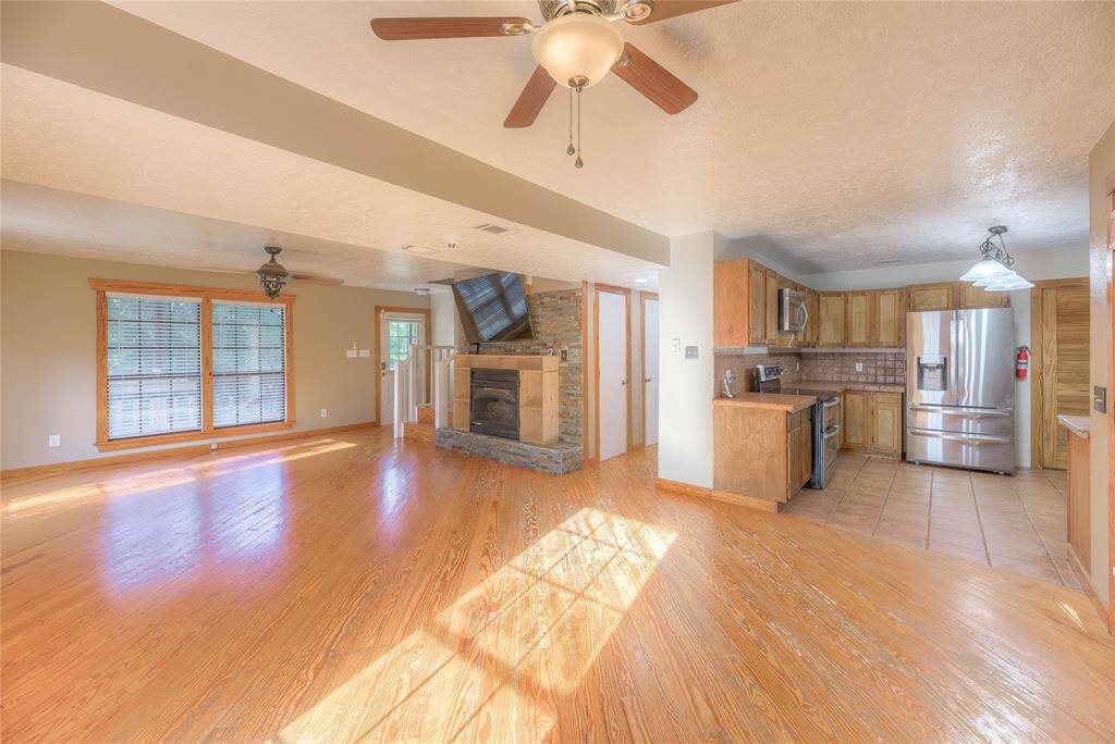 Open concept living, kitchen & dining area