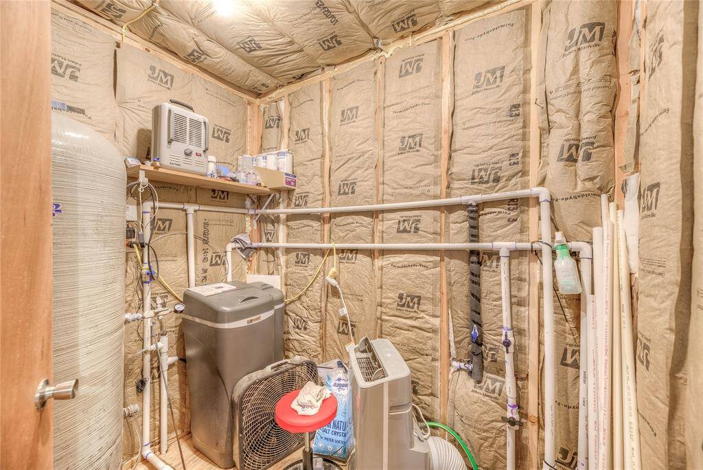 Well shed along with whole house water softener.