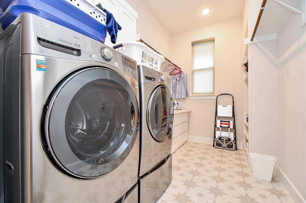 Large laundry.
