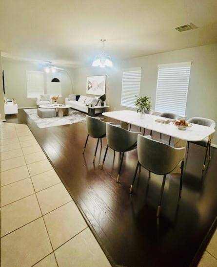 Virtually staged Living Area. Very ample space to also set up the Dining for family/ social gatherings and activities.