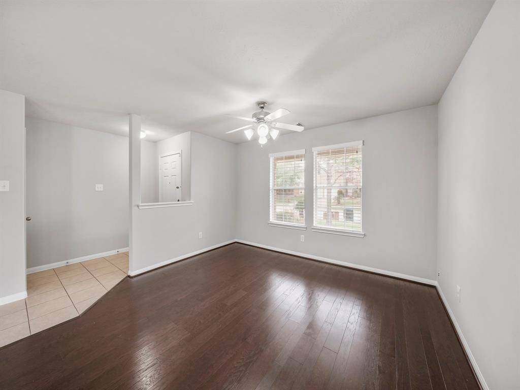 Another angle of the living room facing the entrance.