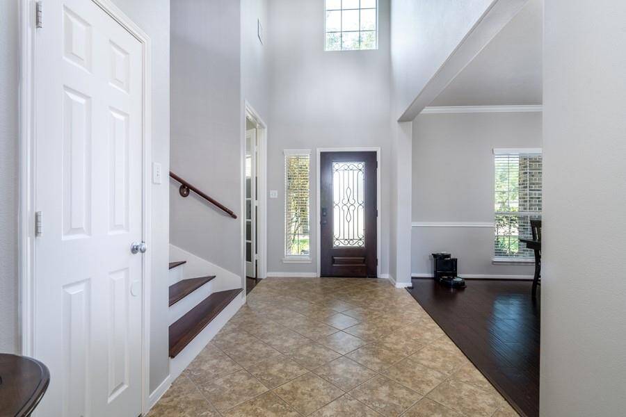 Another view of the oversized entry foyer.