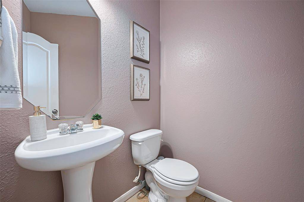 Half bath located downstairs