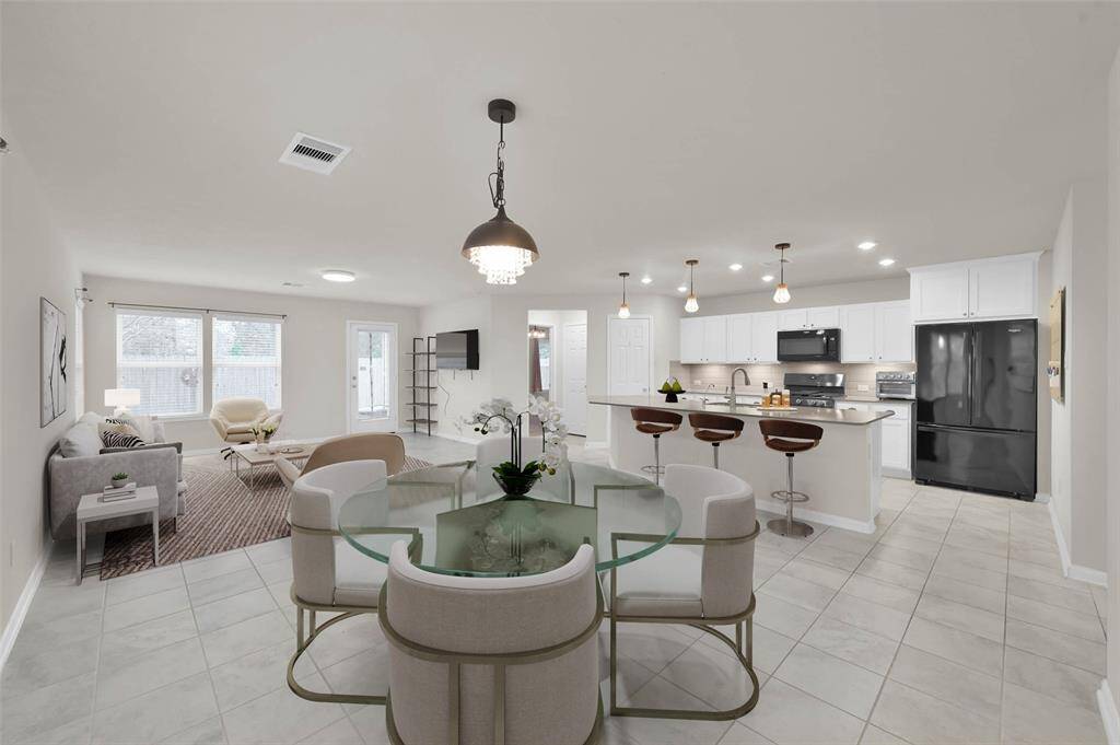 We had this room virtually staged to show dimensions and what furniture it could possibly hold.