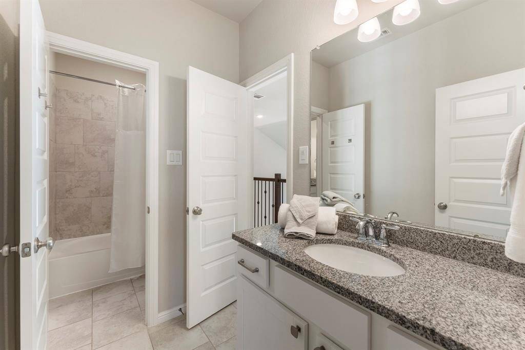 Jack and Jill bath on second floor.