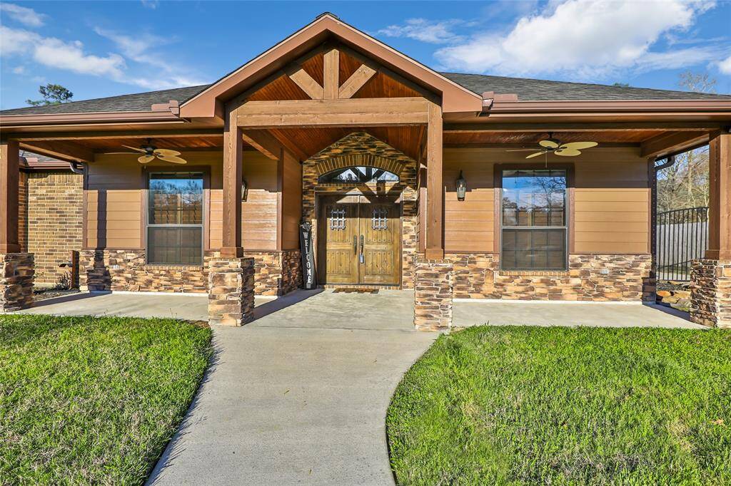 The beautiful front door entrance