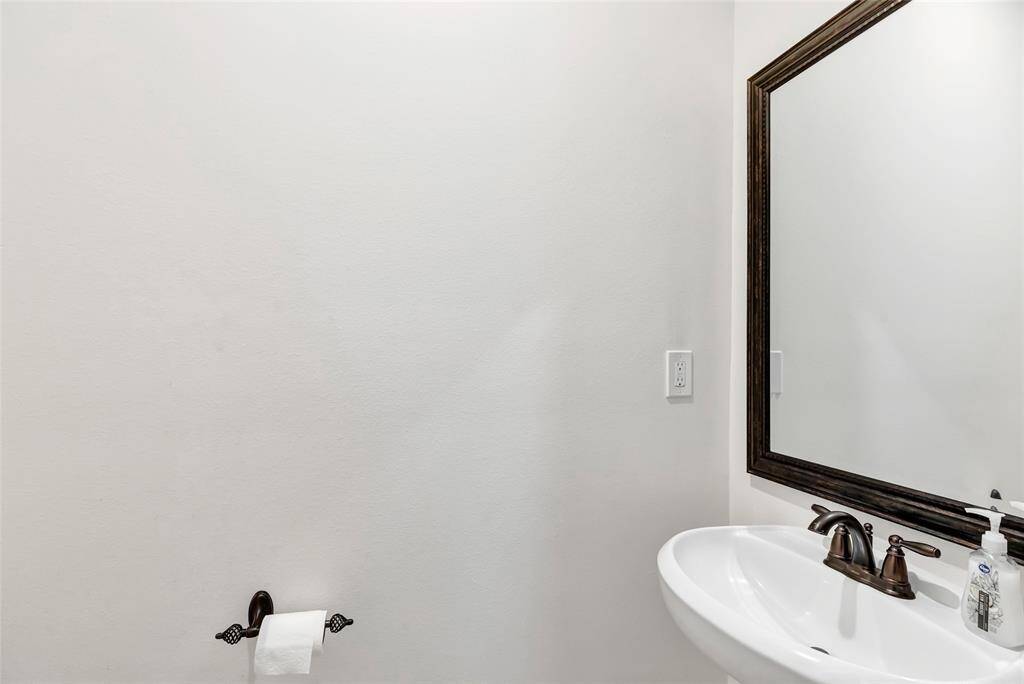 Half bath in laundry room