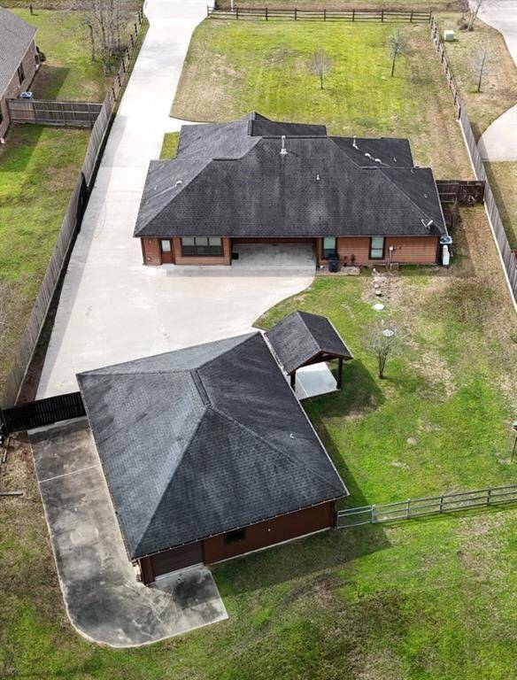Back birds eye view of the property
