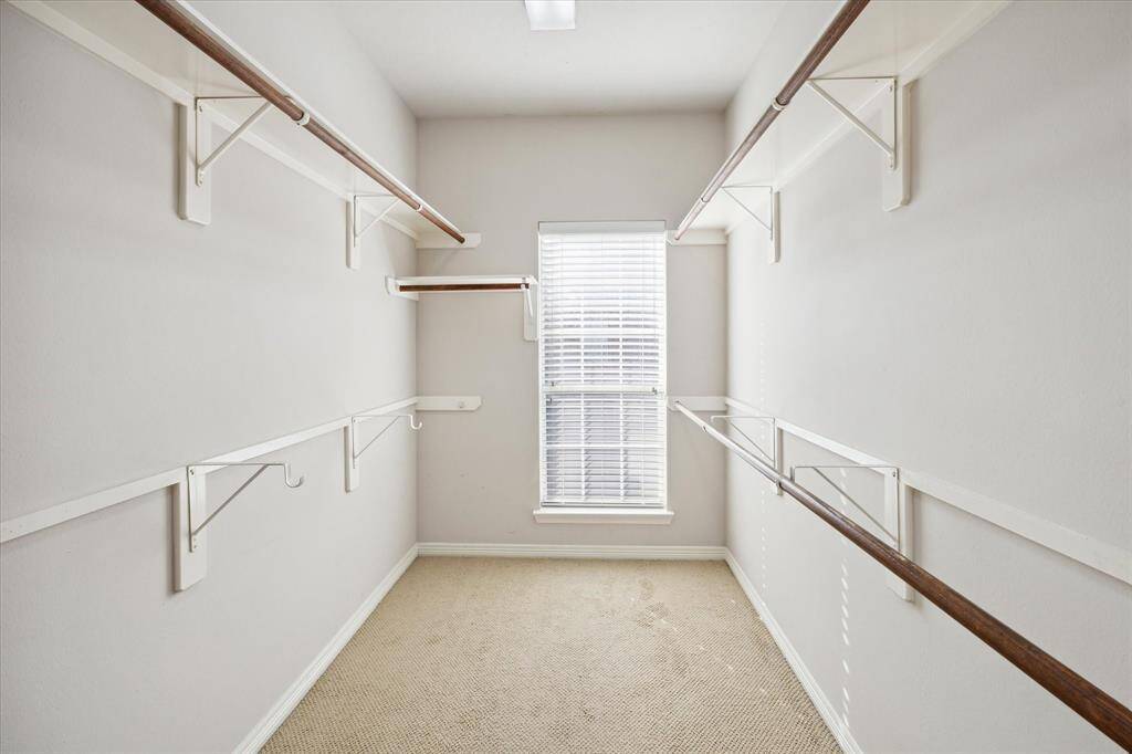 Primary bathroom closet #1.