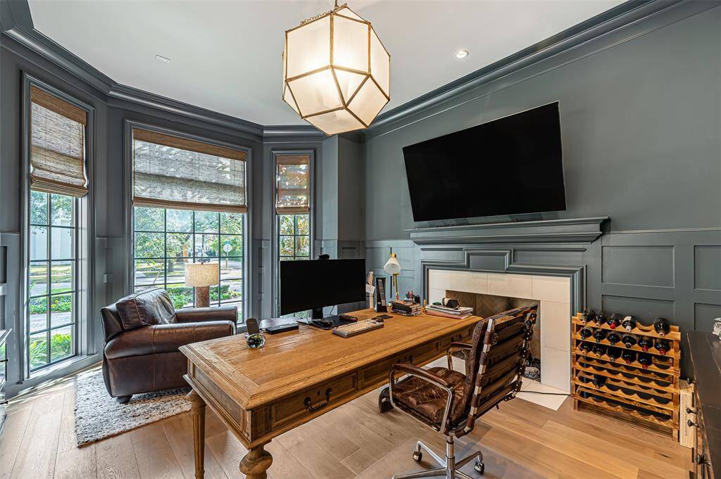 Home Office/Study with fireplace