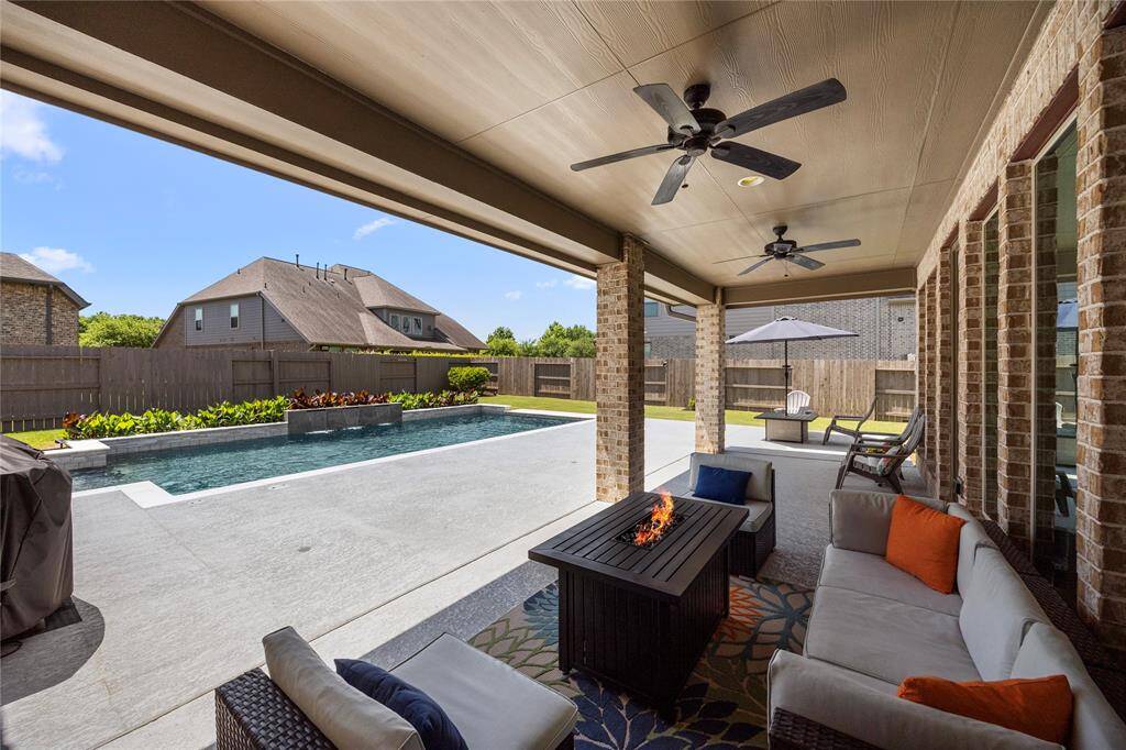 Extended patio for outdoor entertaining