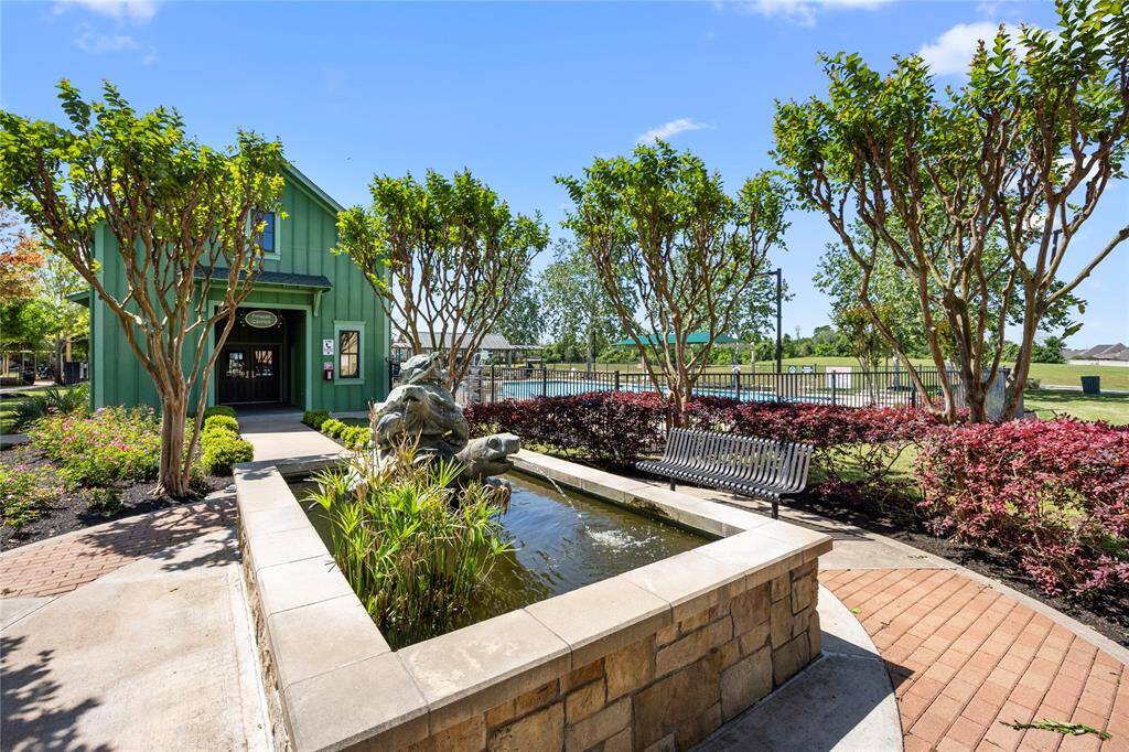 Neighborhood gym overlooking our turtle fountains and lap pool
