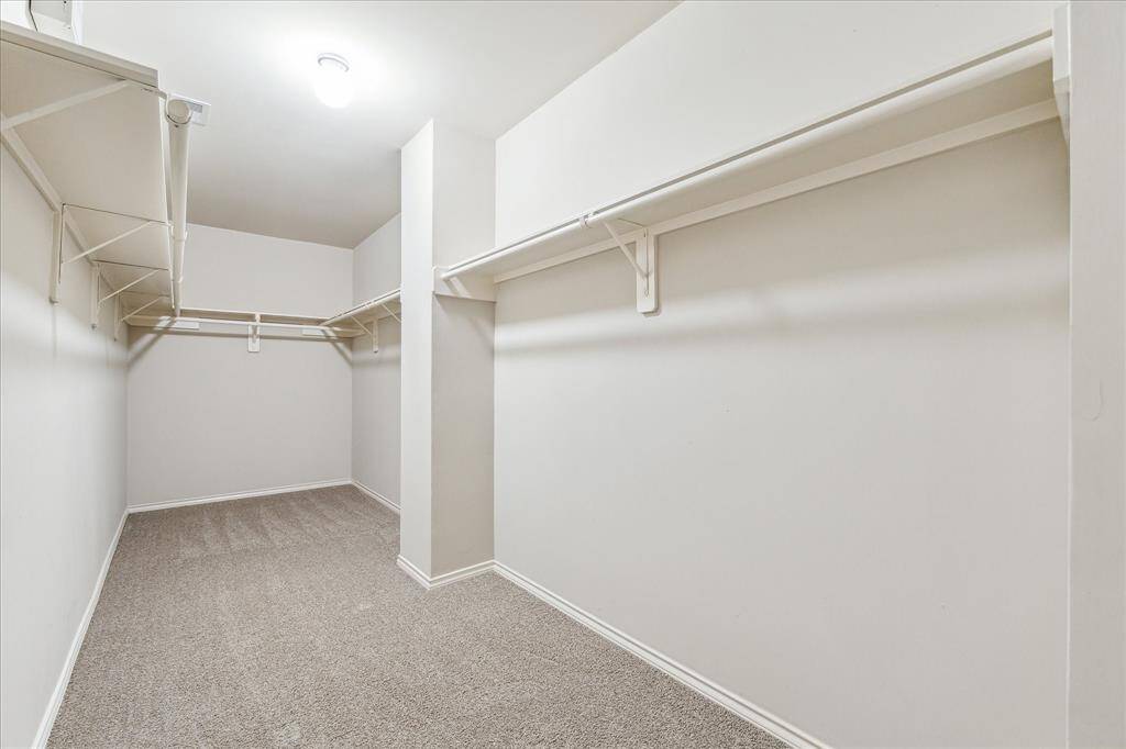 Massive primary closet!  Look at all that space, and it’s all yours!