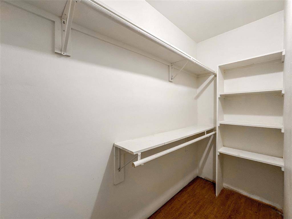 Master bedroom walk in closet.